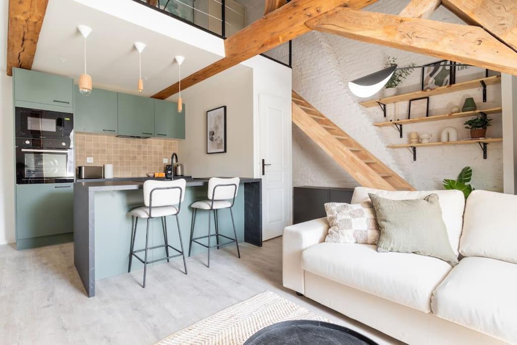 L'Elegant - Appartement Fonctionnel Plein-Centre De ดูเอ ภายนอก รูปภาพ